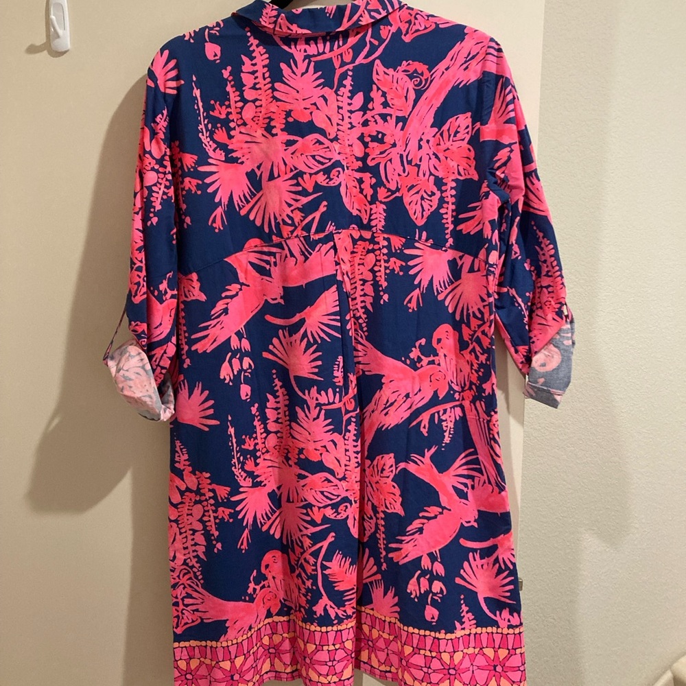 Lilly Dress - Medium - Pink & Blue